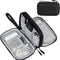 Fusion Gear Travel Cable Organizer Bag | Portable Waterproof Double-Layer Pouch for Cables, Chargers, Earphones – Navy
